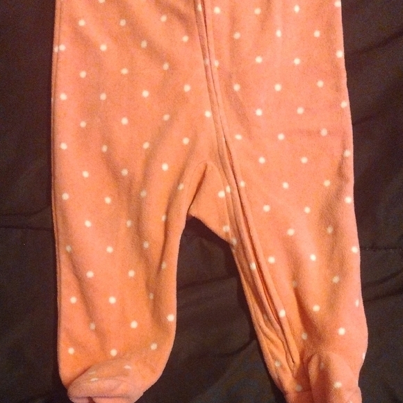 Carter's Pink Polka Dot Footie - Picture 5 of 5